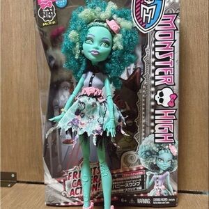Monster High Doll with Teal and Pink Curls